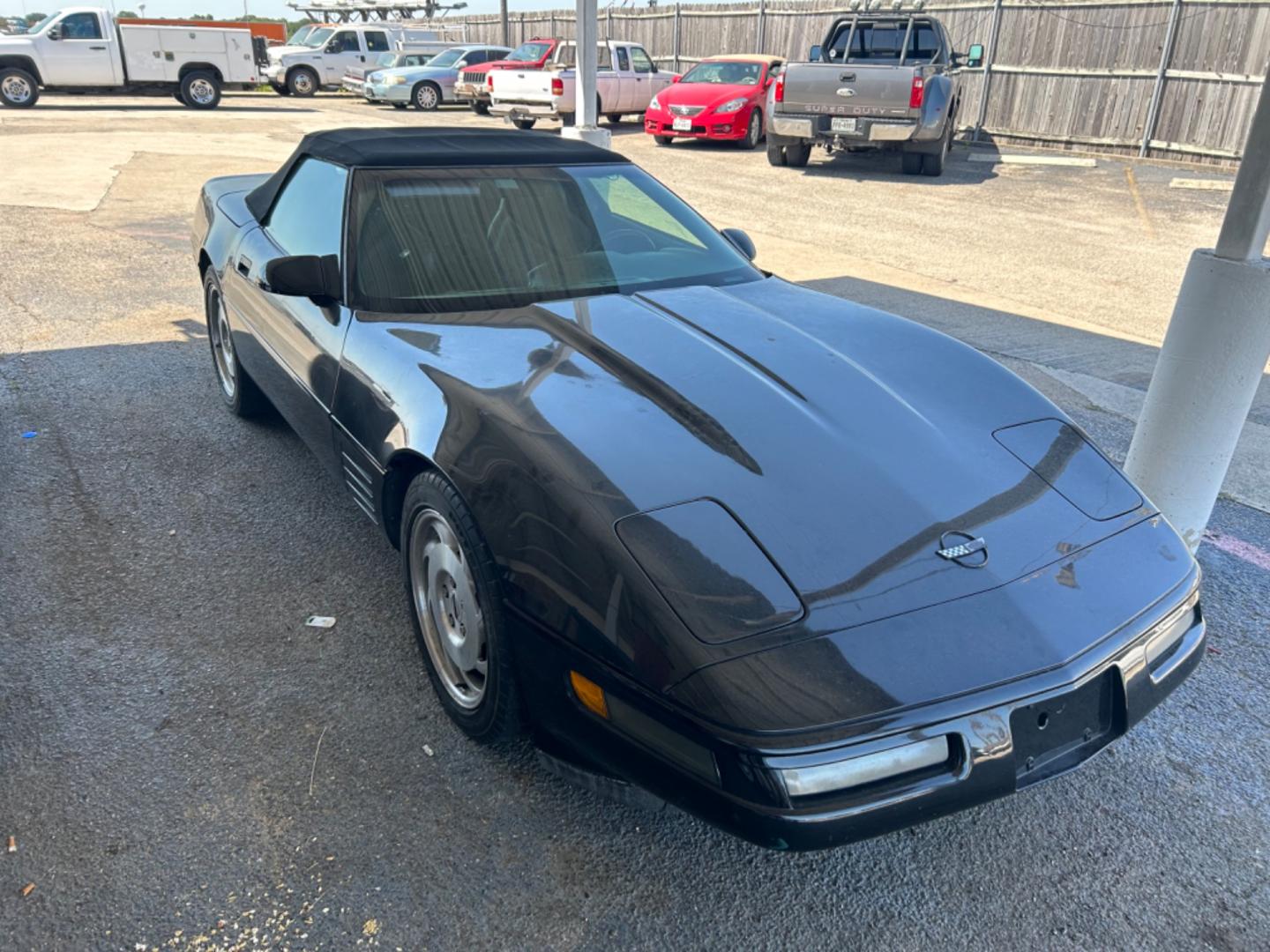 1994 Black /Black Chevrolet Corvette Convertible (1G1YY32P6R5) with an 5.7L V8 OHV 12V engine, 5SPD transmission, located at 1687 Business 35 S, New Braunfels, TX, 78130, (830) 625-7159, 29.655487, -98.051491 - Photo#3